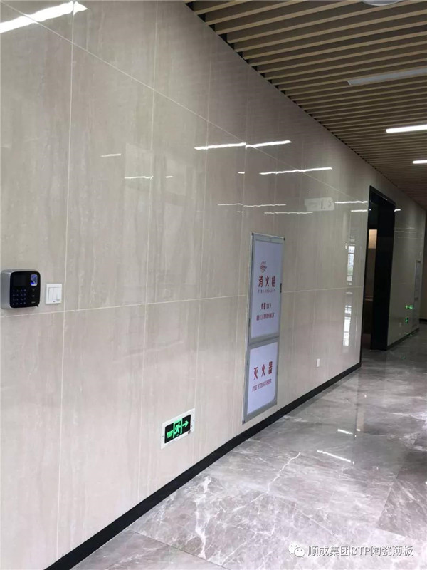 陶瓷薄板現場鋪貼效果